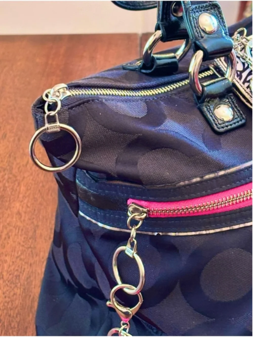 Coach black signature